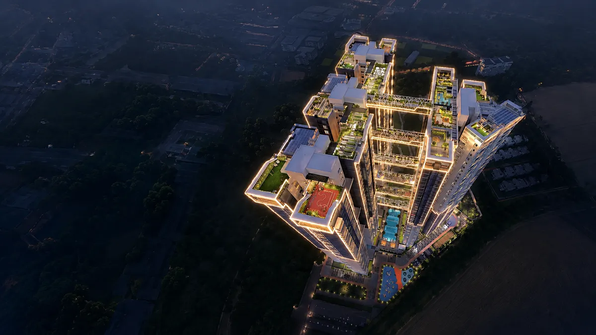 Aerial view of Fortune Primero Seven Sarjapur