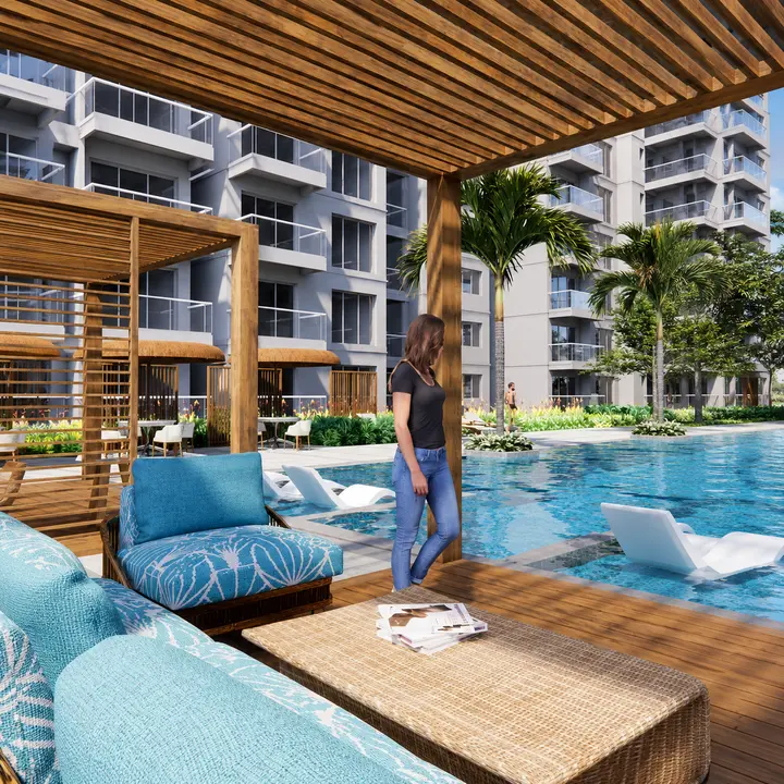 Pool deck at Fortune Primero Seven